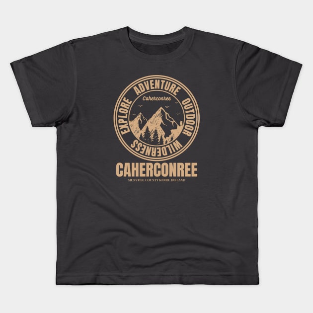 Mountain Hike In Caherconree Ireland, Hiker’s HikingTrails Kids T-Shirt by Eire
